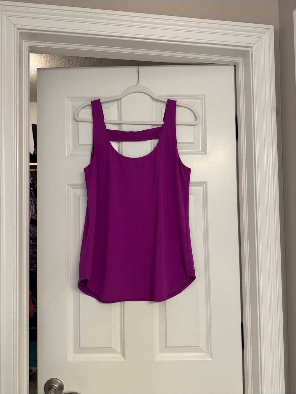 Fabletics Purple Open-Back Tank Top - Picture 4 of 5
